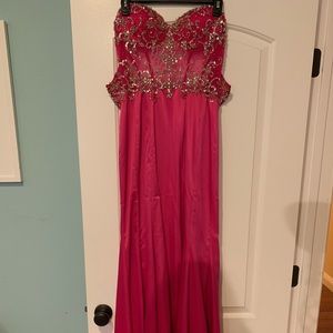 Fuchsia occasion dress